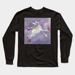 Supabright Rainbow Unicorn of Joy Long Sleeve T-Shirt